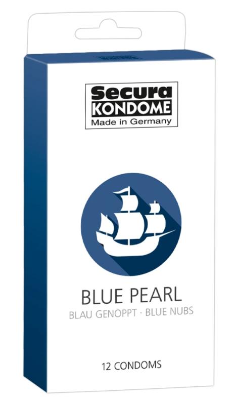 Secura Blue Pearl Condoms - 12 Pieces