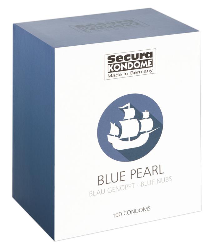 Secura Blue Pearl Condoms - 100 Pieces