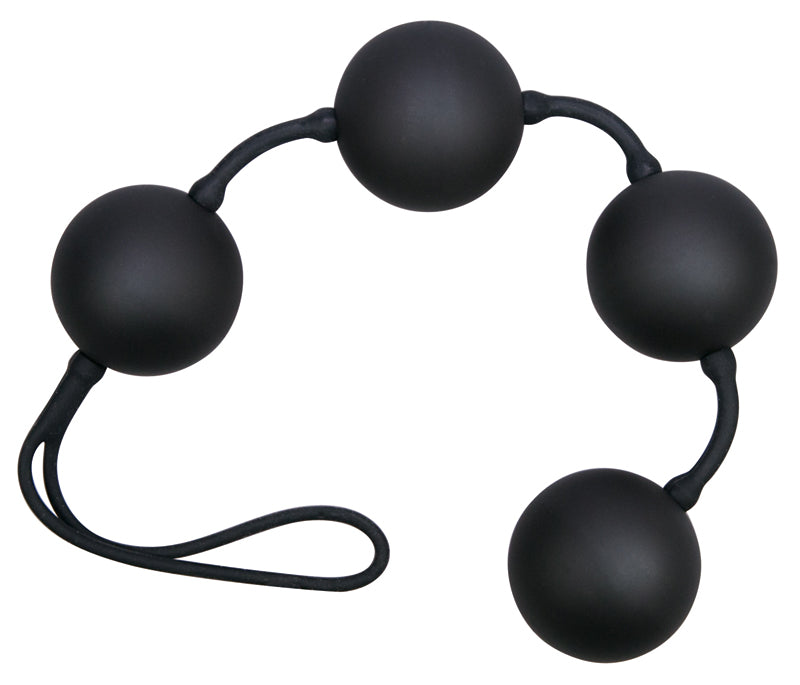 Black love string with 4 balls
