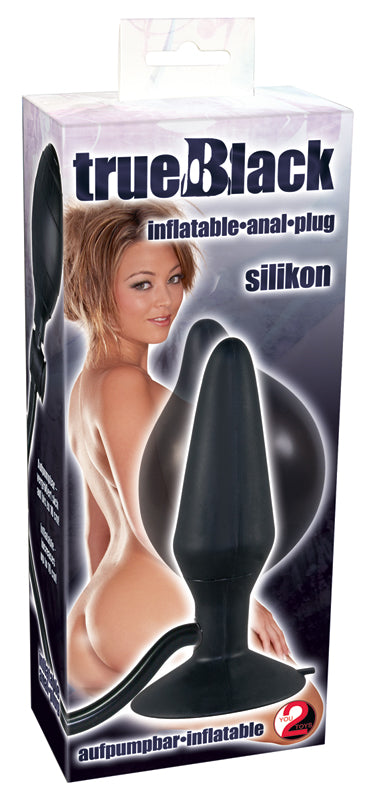 True Black inflatable Analplug