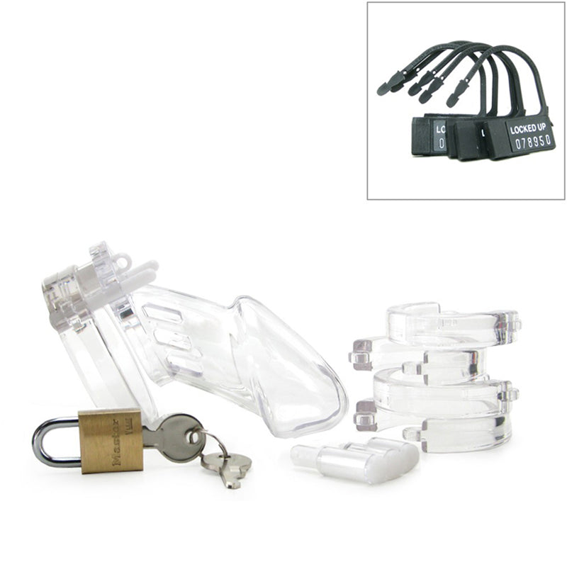 CB-6000 Chastity Cage - Clear - 37 mm