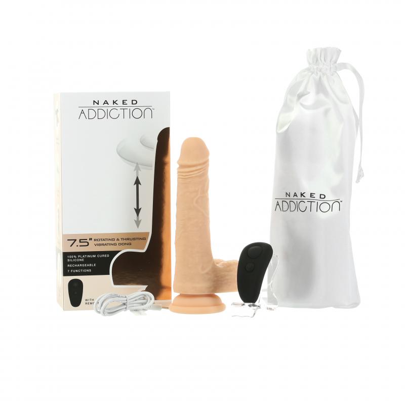 Naked Addiction - Realistic Rotating And Thrusting Dildo With Remote Contro