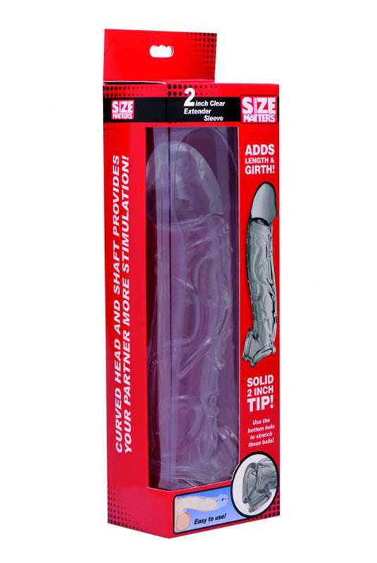 Clear Extender Curved Penis Sleeve