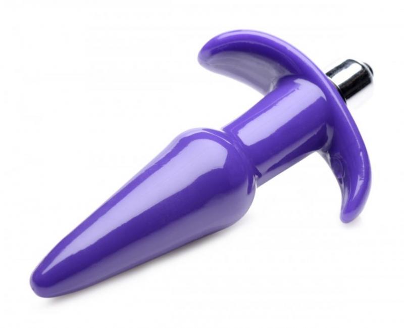 Smooth Vibrating Anal Plug - Purple