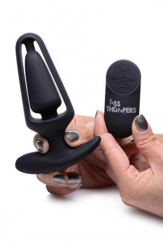 Power Vibrating Anal Plug With Remote Control