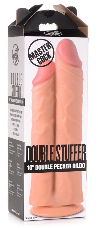 Double Stuffer Double Dildo 25 cm - Beige