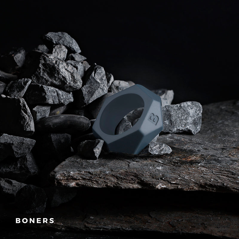 Boners Diamond Cock Ring - Grey