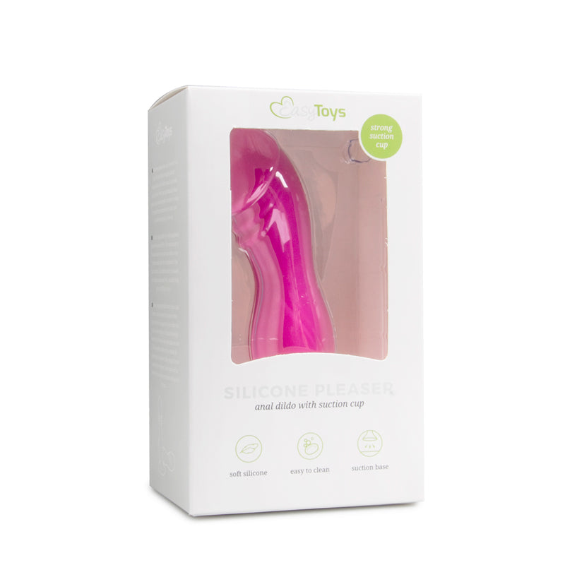 Pink Silicone Suction Cup Dildo