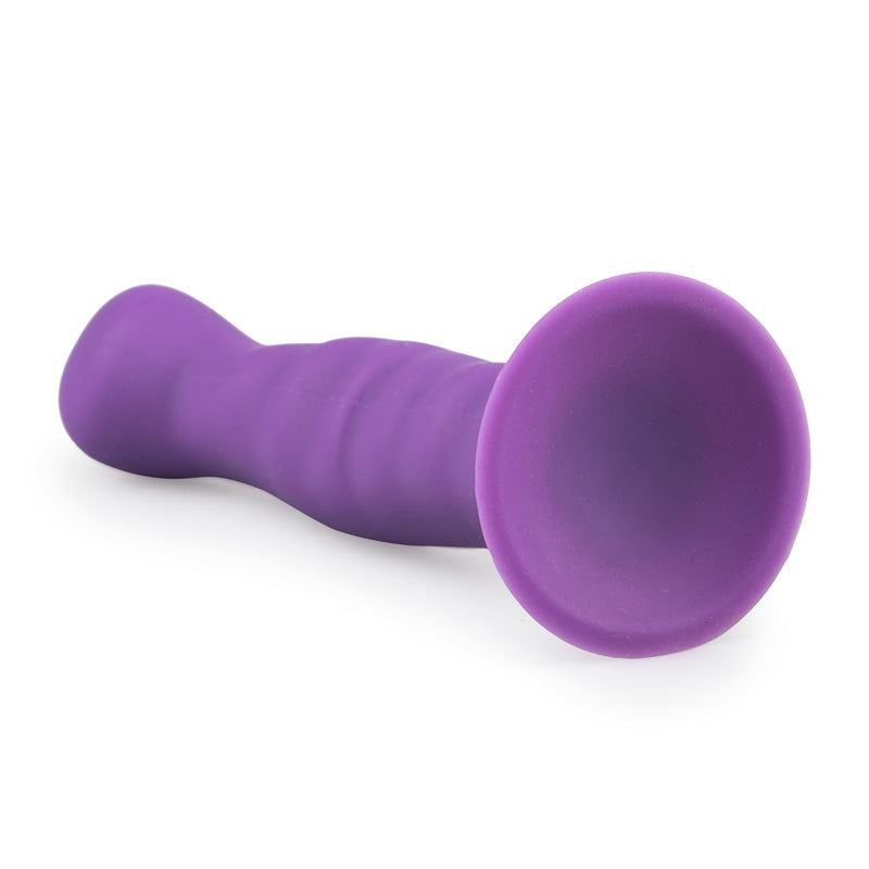 Silicone Suction Cup Dildo - Purple