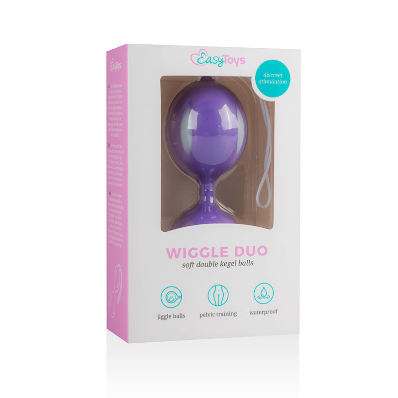 Wiggle Duo Kegel Ball - Purple/White