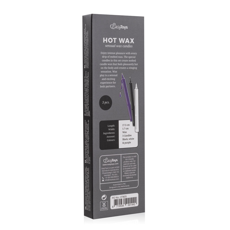 Sensual Hot Wax Candles - 3 pcs