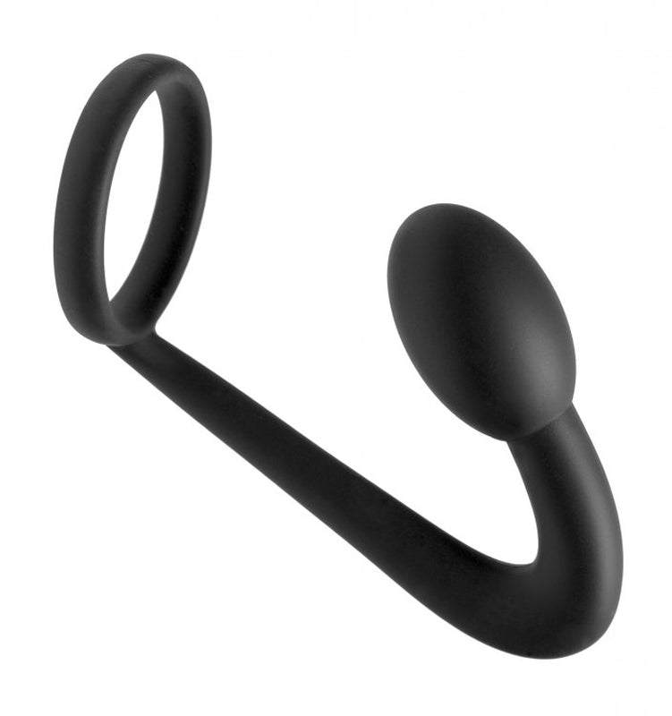 Prostatic Play Explorer Silicone Cock Ring and Prostate Plug